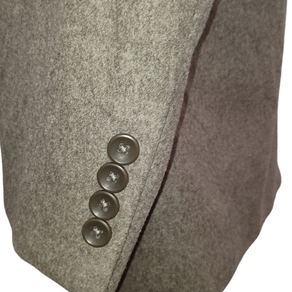 Mens Oscar de la Renta Wool Cashmere Blend 3 Button Sport Coat Size 41 Regular - Picture 7 of 12